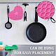 GORGECRAFT 4 Colors Silicone Doming Mat Heart-Shaped Trivet Mat Hot Plate Holder Heat Resistant Synthetic Rubber Pads Kitchen Tool with Tweezer for DIY Jewelry Making Epoxy Resin Crafts Supplies AJEW-GF0008-28A-6