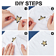 AHADERMAKER 40Pcs 2 Style Star Pattern Cloth Computerized Embroidery Iron On/Sew On Patches PATC-GA0001-07-3