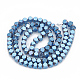 Chapelets de perles en hématite synthétique sans magnétiques G-N0318-18-B-2