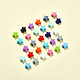 Chgcraft 84 pièces 14 couleurs perles étoiles en silicone mini forme d'étoile perle en vrac perles d'espacement colorées douces pour la fabrication de bijoux de bracelet à bricoler soi-même SIL-CA0001-26-4
