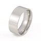 201 Stainless Steel Flat Plain Band Rings RJEW-G106-8mm-8-P-1
