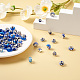 Cheriswelry 98 pièces perles européennes en résine craquelée DIY-CW0001-14-6