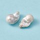 Perles de perles de keshi naturelles baroques PEAR-N020-J20-3