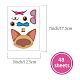 CREATCABIN 48 Sheets 8 Styles Make a Face Animal Stickers Make Your Own Dogs Cats Stickers Mix and Match Stickers Self Adhesive Decals for DIY Craft Birthday Party Favors Supplies Decorations DIY-WH0467-002-2