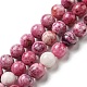 Brins de perles rondes en hémimorphite de pierres précieuses naturelles G-L145-8mm-03-01-1
