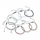 Verstellbare Glasperlenarmbänder mit galvanischer Beschichtung BJEW-JB04588-1