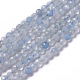Chapelets de perles en aigue-marine naturelle G-F596-26-3mm-1