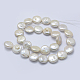 Hebras de perlas keshi de perlas barrocas naturales PEAR-K004-26-2