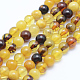 Perles d'ambre naturel brins G-P336-16-6mm-1