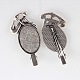 Accessoires pince à cheveux crocodile antique en fer  X-PALLOY-N0081-16AS-2