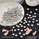 300 Stück Messing-Strass-Cabochons&nbsp;FIND-FH0016-69-4