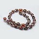 Brins de perles dzi à 3 œil de style tibétain TDZI-G010-B01-2