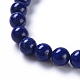 Natural Lapis Lazuli Beads Stretch Bracelets BJEW-G626-8mm-02F-2
