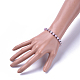 Natural Mixed Stone Stretch Bracelets BJEW-JB04493-4
