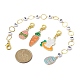 11 style thème de pâques acrylique perles tricot rangée compteur chaînes et kits de marqueurs de point de verrouillage HJEW-JM01432-2