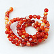 Natural Striped Agate/Banded Agate Beads Strands G-E023-M-3