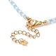 Conjunto de collares con colgante de estrella y luna para mujeres adolescentes NJEW-JN03738-04-13