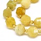 Chapelets de perles en opale jaune naturelle G-O201B-96-3