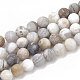 Chapelets de perles en agate de feuille de bambou naturelle G-T106-027-1