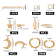 Unicraftale diy 304 kits de fabrication de boucles d'oreilles en acier inoxydable DIY-UN0001-71G-3