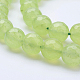 Chapelets de perles en jade de Malaisie naturelle X-G-F488-10mm-04-3