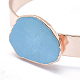 Bracelets de manchette en turquoise naturel BJEW-P079-06RG-4
