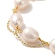 Bracelets de perles de nacre naturelle BJEW-C051-26G-2