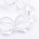Brins ronds cristal de perles de quartz naturel X-G-R345-4mm-22-4