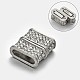 Cuboid Alloy Rhinestone Magnetic Clasps with Glue-in Ends RB-N043-16P-1