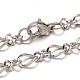 304 Stainless Steel Figaro Chain Bracelets BJEW-L531-06P-1