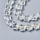 Chapelets de perles en verre électroplaqué EGLA-N008-008-A01-3