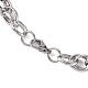 Fashionable 304 Stainless Steel Rope Chain Necklaces for Men STAS-A028-N044-L-3