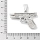 Подвески из сплава и страза ALRI-S001-14A-P-3