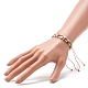 Set di bracciali con perline intrecciate in filo di nylon BJEW-JB06448-6
