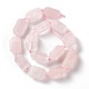 Natural Rose Quartz Beads Strands G-F719-04-2
