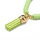 Handmade Polymer Clay Heishi Stretch Bracelet Sets BJEW-JB08762-3