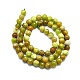 Chapelets de perles en opale vert naturel G-K245-A17-A02-2