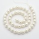 Faceted Round Shell Pearl Bead Strands BSHE-M013-6mm-01-2