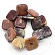 Natural Gemstone Shoushan Stone Square Beads Strands G-L101-12-2