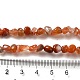 Natural South Red Agate Beads Strands G-D081-A07-4