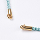 Плетеный браслет из хлопкового шнура MAK-I006-03G-2