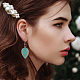 Anattasoul 3 paires 3 style alliage larme avec losange boucles d'oreilles pendantes pour les femmes EJEW-AN0002-01-6