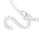 Pulsera de eslabones de perlas naturales con 304 cadena de cable de acero inoxidable para mujer BJEW-JB08002-02-5