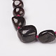 天然ガーネットネックレス  ビーズのネックレスを卒業  真鍮製のロブスター留め金付き  18.3インチ（46.5cm） NJEW-F141-07-2