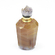Colgantes de frascos de perfume abribles de ágata natural facetada G-E556-05I-2