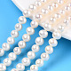 Fili di perle di perle d'acqua dolce coltivate naturali PEAR-N016-05A-2