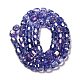 Electroplate Transparent Glass Beads Strand GLAA-G088-02-3
