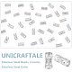 Unicraftale 200шт 304 бусины из нержавеющей стали STAS-UN0051-79-5