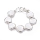 White Shell Beaded Bracelets BJEW-L613-19A-1