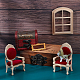 Pandahall elite prodotto semilavorato sedie in legno di betulla e specchio acrilico DJEW-PH0001-11-2